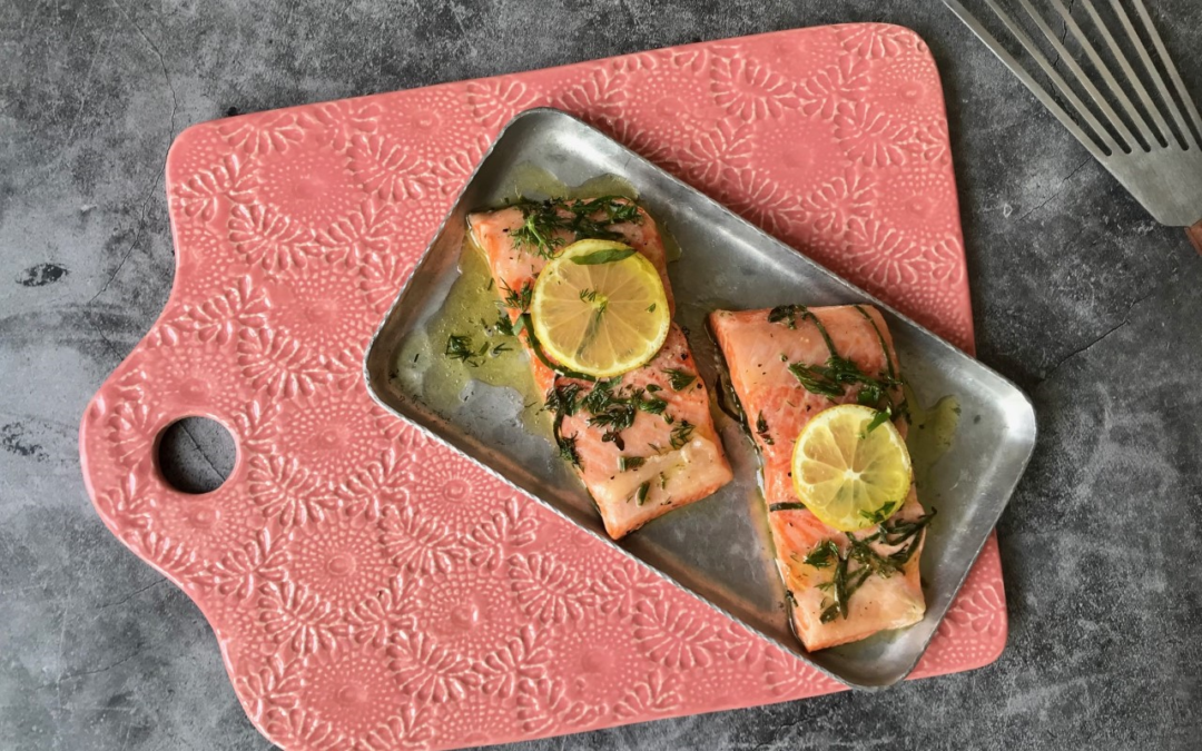 Simple Oven Baked Salmon with Herbs